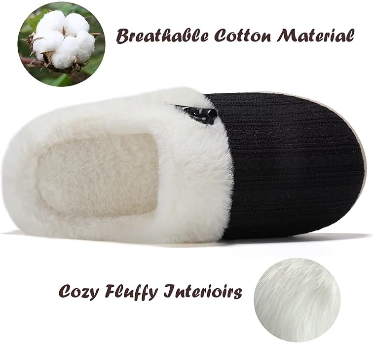 Cozy Faux Fur Slip-On Slippers