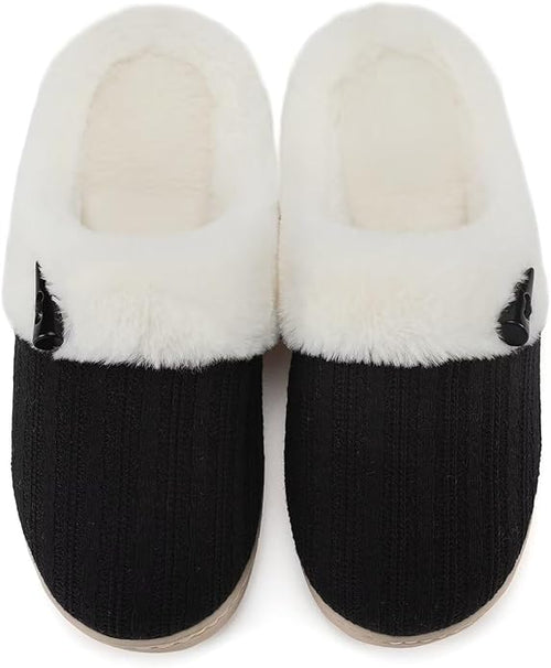 Cozy Faux Fur Slip-On Slippers