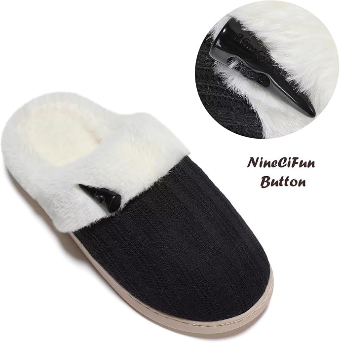 Cozy Faux Fur Slip-On Slippers