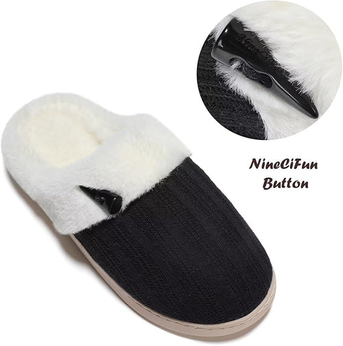 Cozy Faux Fur Slip-On Slippers